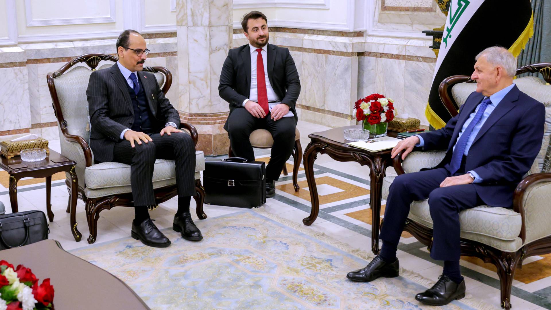   Iraqi President's meeting with Turkish Intelligence Chief.